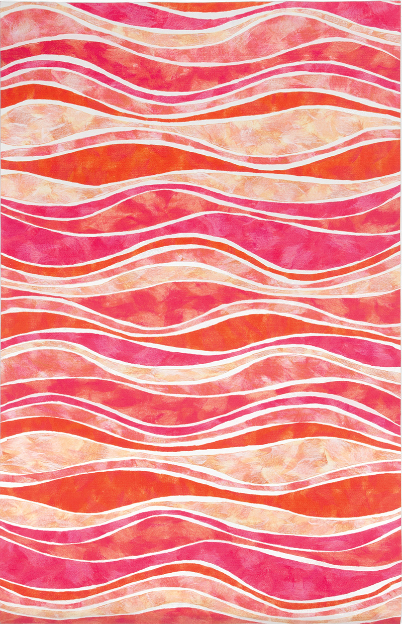 Visions III Waves Pink by Liora Manné for Trans-Ocean | transocean.com
