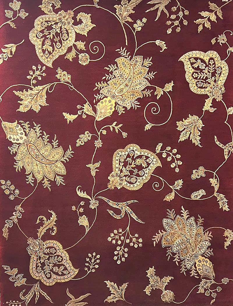 19751 SLK Flower from ODR | orientaldesignerrugs.net