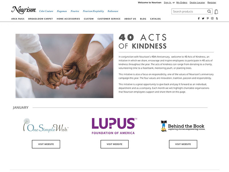 Nourison 40 acts of kindness